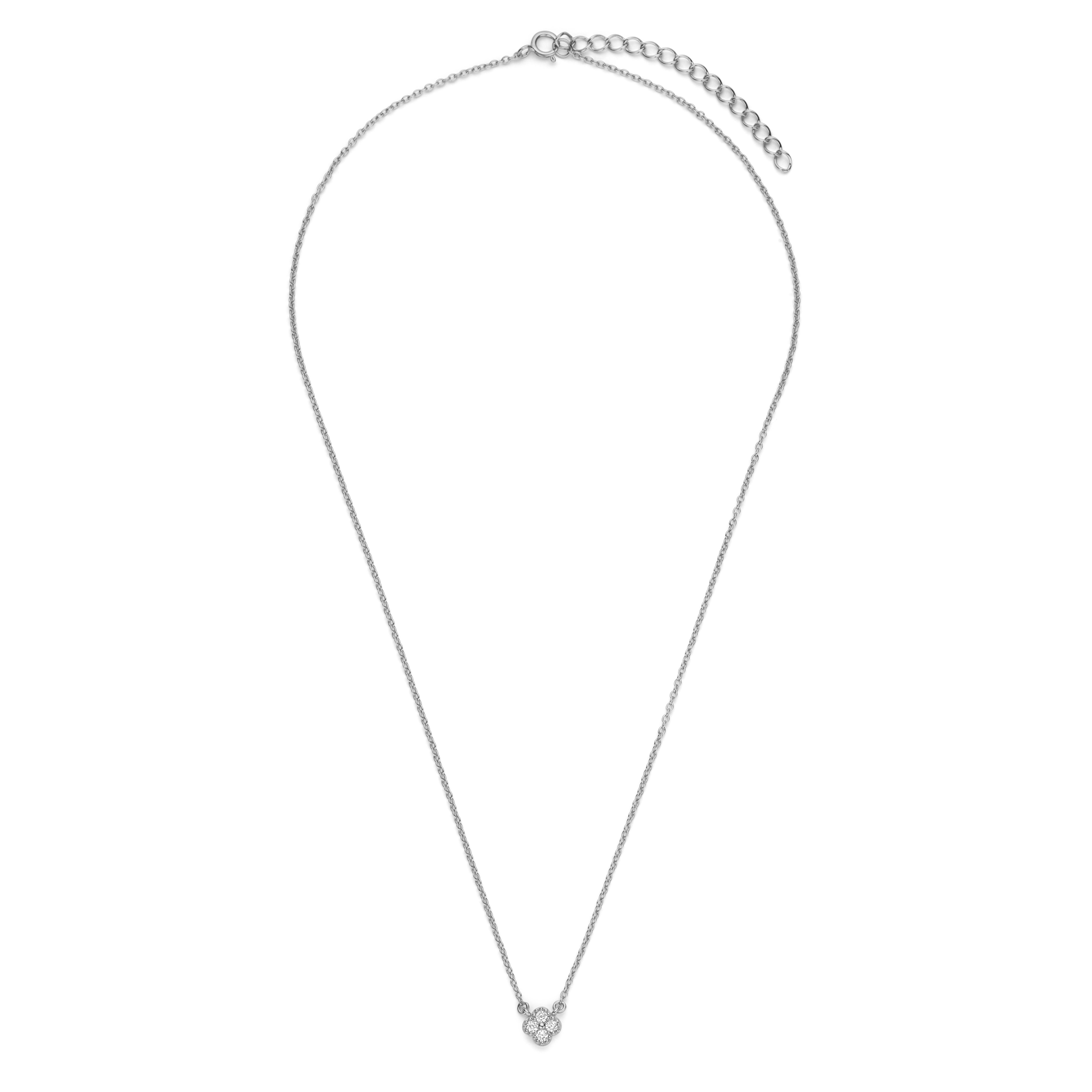 New Bling Sterling Silver Necklace 9NB-1586-R