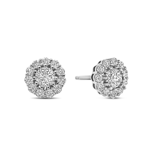 New Bling Sterling Silver Earrings 8mm 9NB-1437