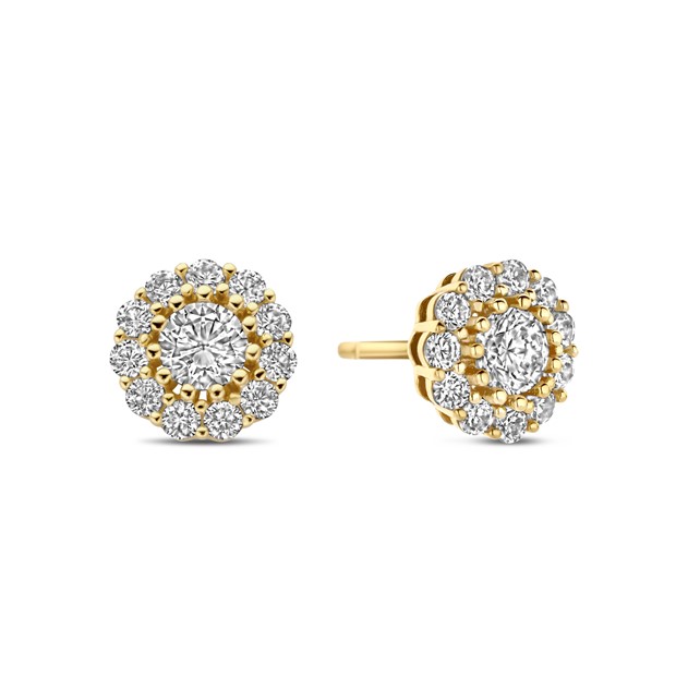 14k Gold Plated Earrings 8mm 9NB-1440