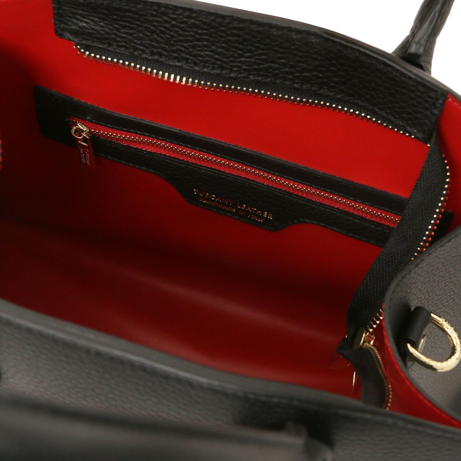 Tuscany Leather Coccola Handbag Black TL142421