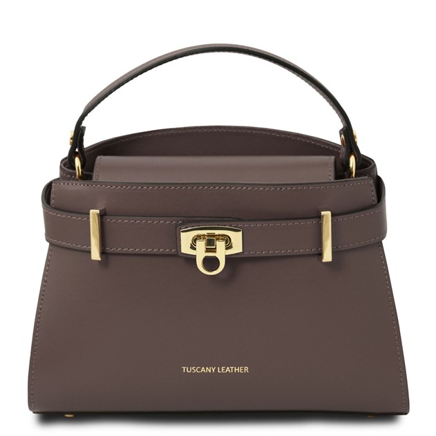 Tuscany Leather Maisy Handbag Small Dark Taupe TL142459