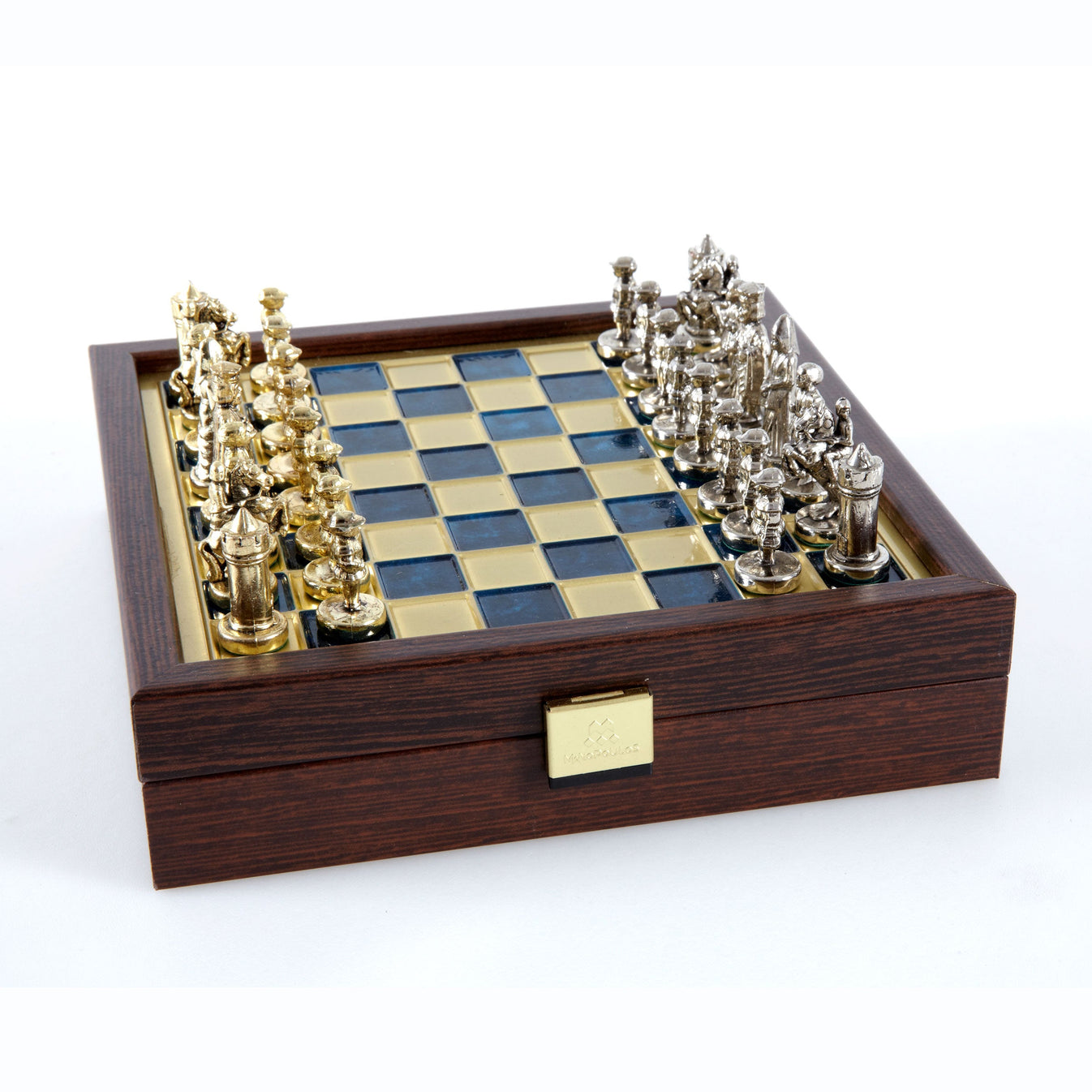 Byzantine Empire Chess Set Blue 20x20cm SK1BLU