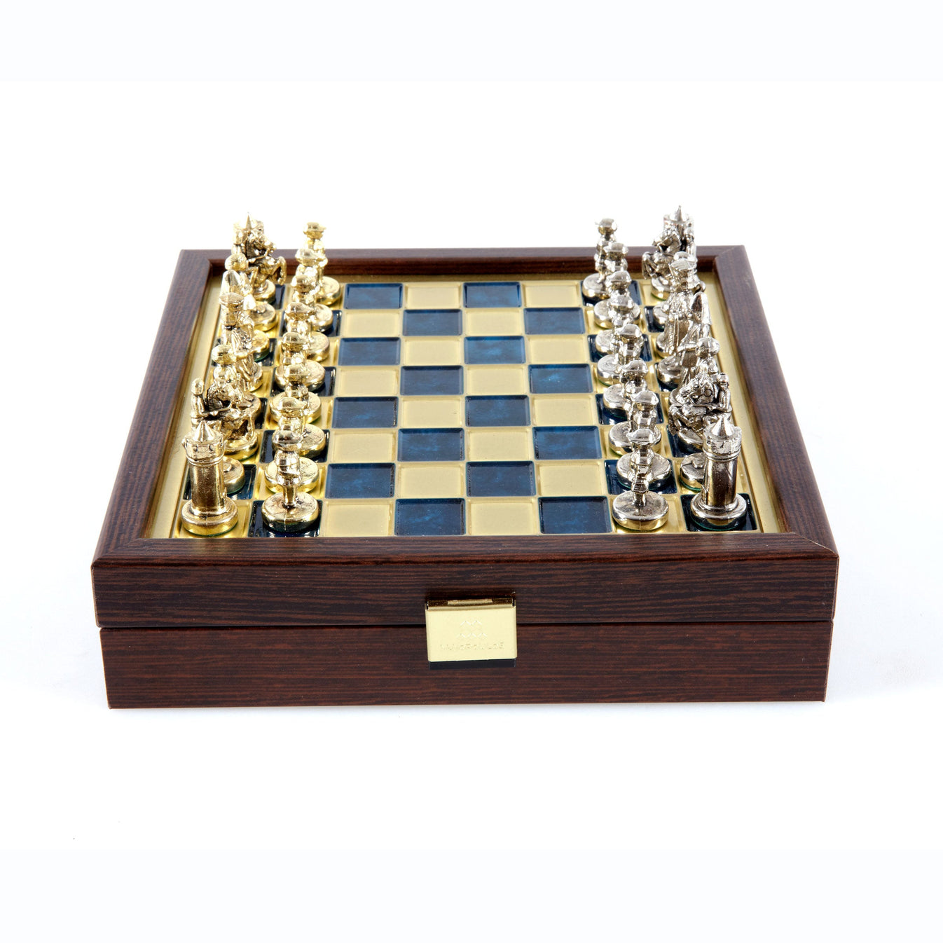 Byzantine Empire Chess Set Blue 20x20cm SK1BLU