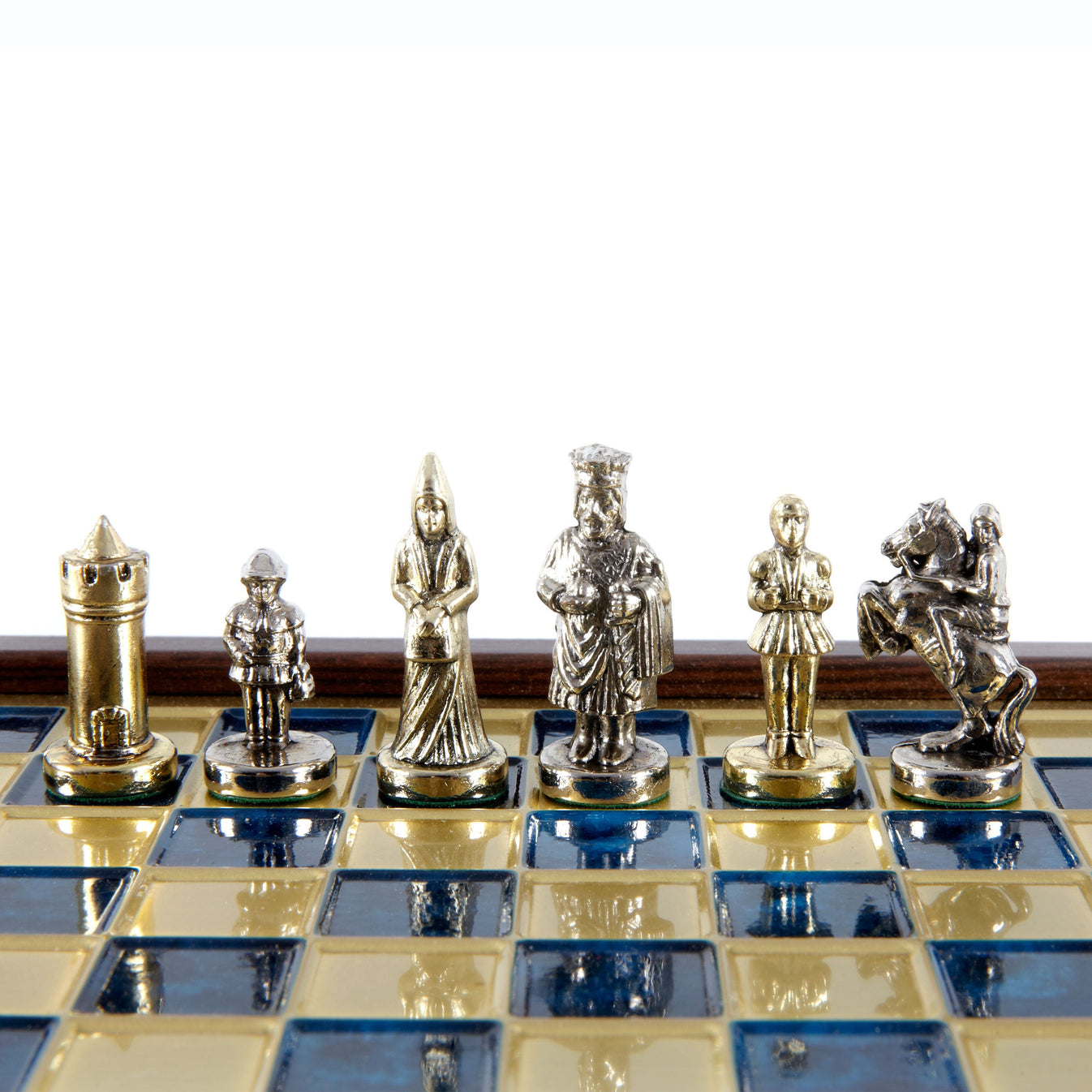 Byzantine Empire Chess Set Blue 20x20cm SK1BLU