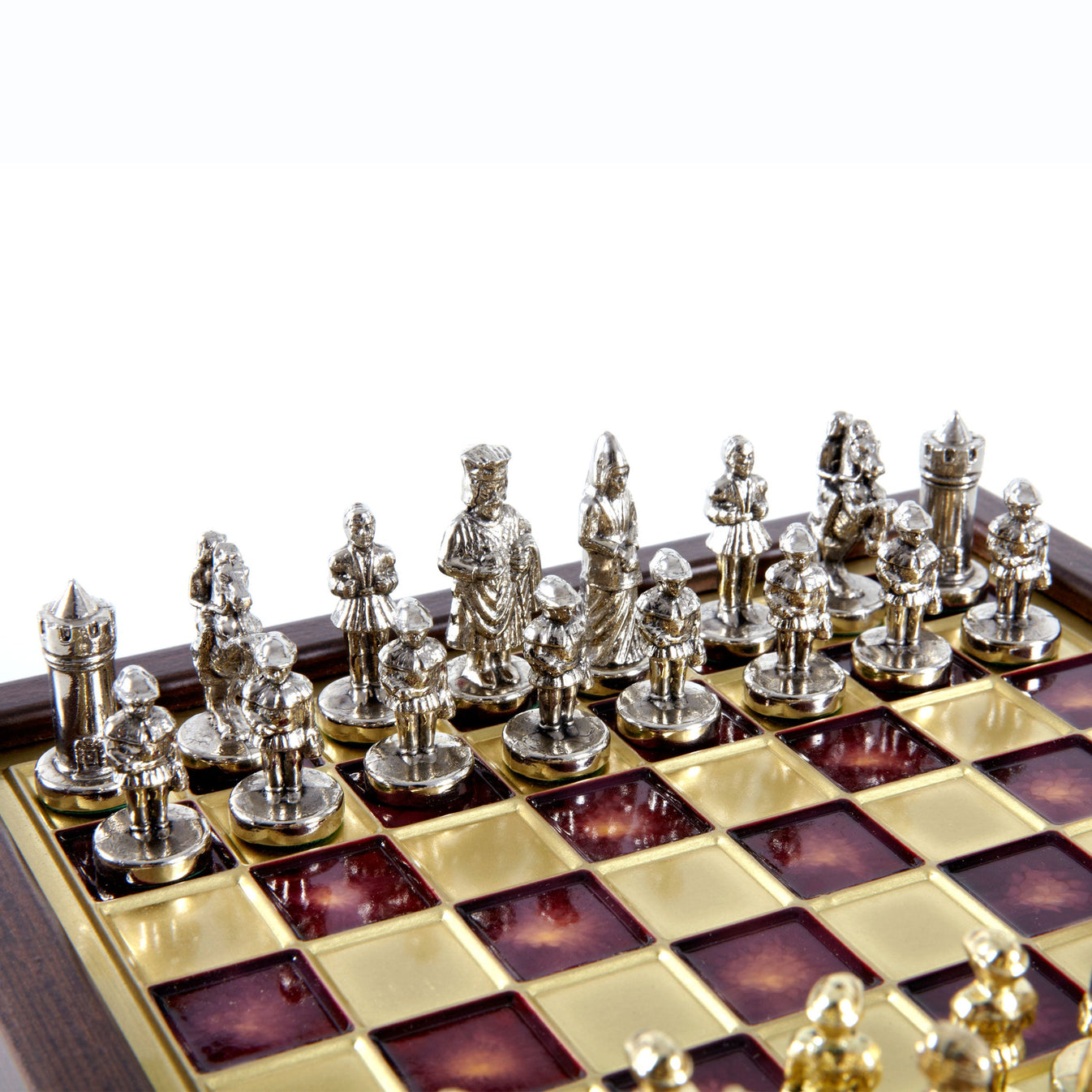 Byzantine Empire Chess Set Red 20x20cm SK1RED