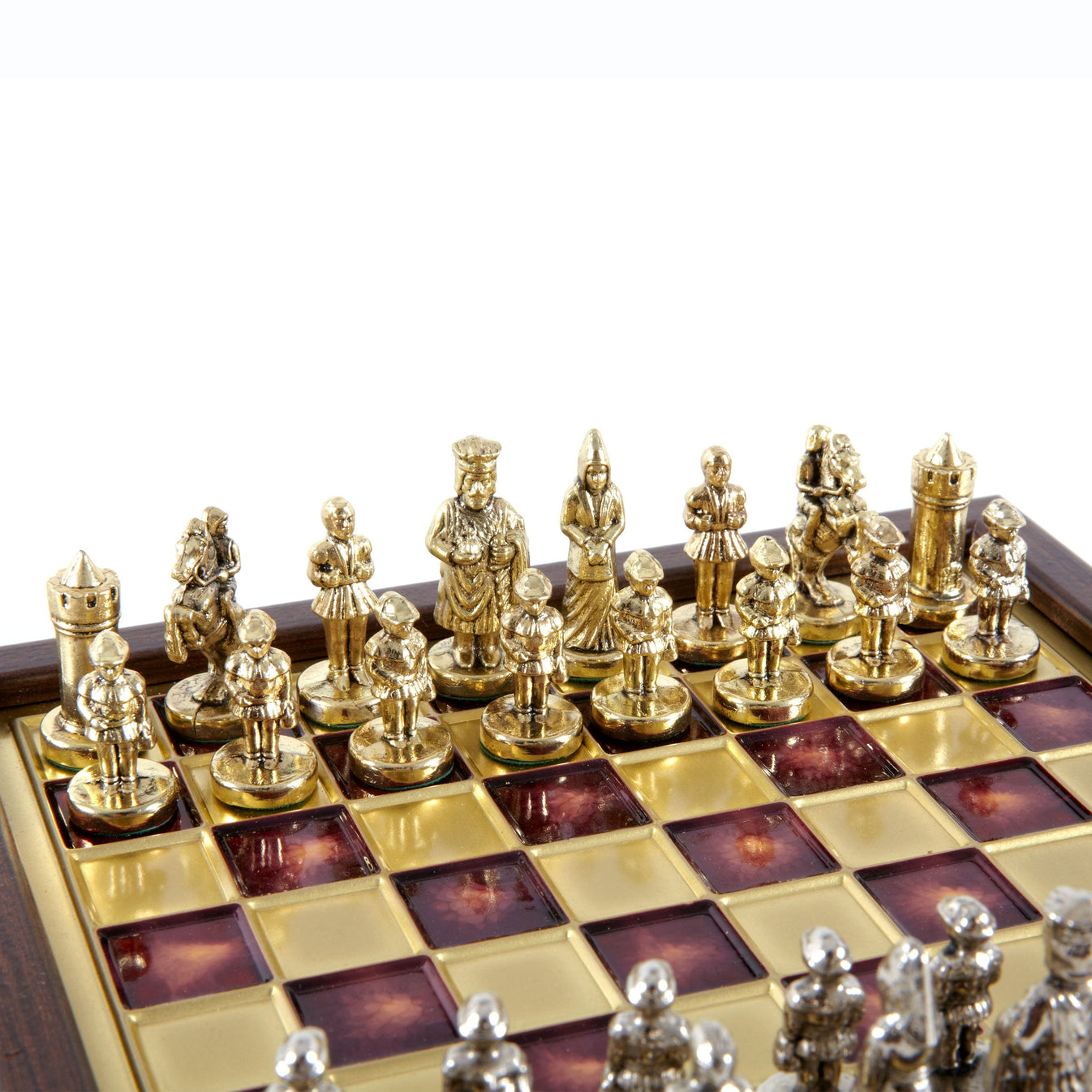 Byzantine Empire Chess Set Red 20x20cm SK1RED