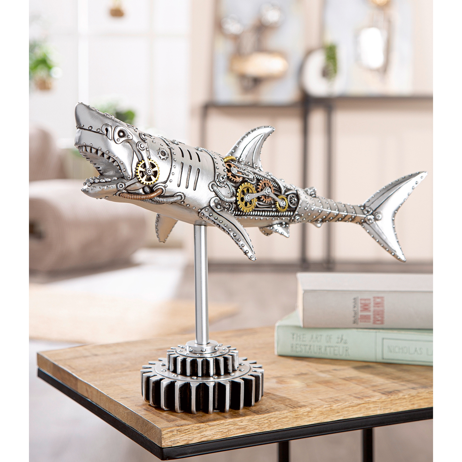 Steampunk Shark Sculpture 58858