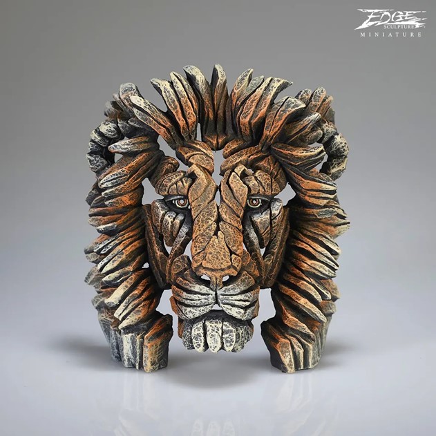Edge Sculpture Lion Savannah Miniature Bust