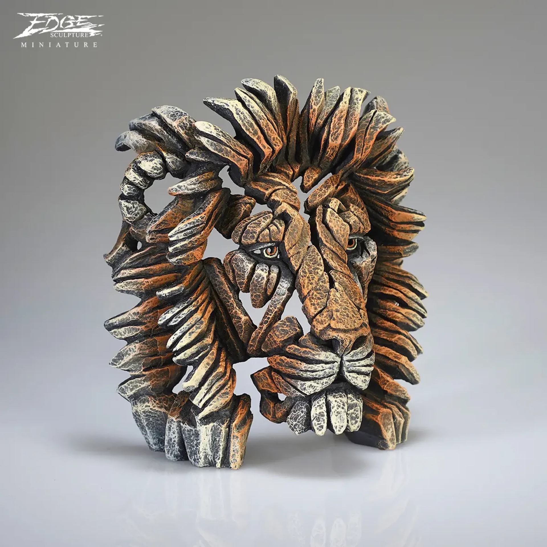 Edge Sculpture Lion Savannah Miniature Bust