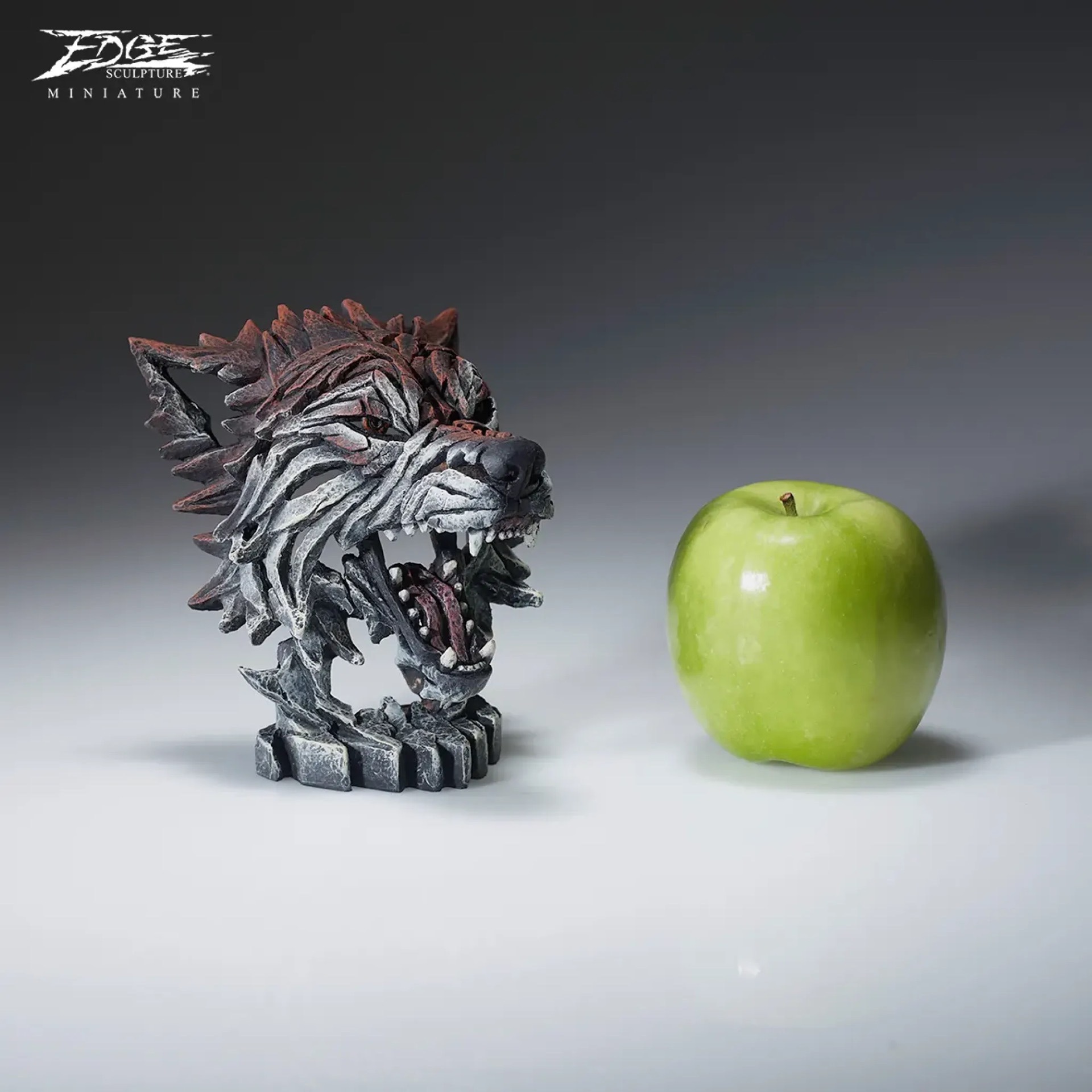 Edge Sculpture Wolf Miniature Bust
