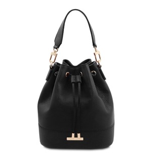 Tuscany Leather TL Bucket Bag Black TL142146
