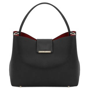 Tuscany Leather Clio Secchiello Handbag Black TL141690
