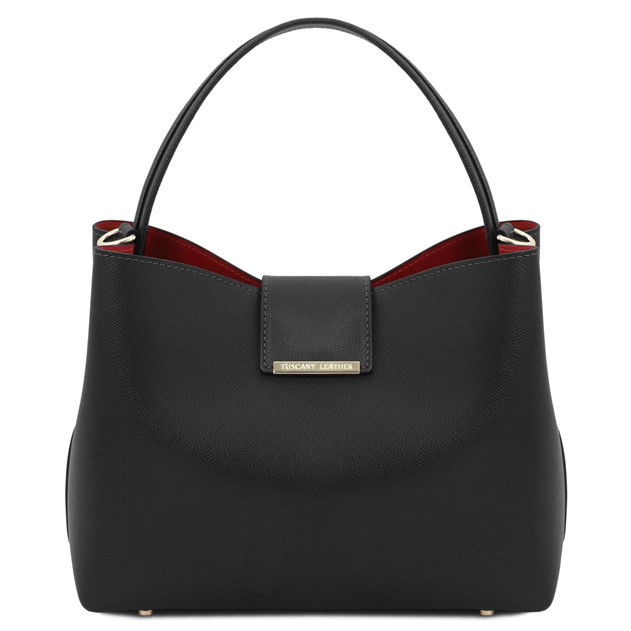 Tuscany Leather Clio Secchiello Handbag Black TL141690