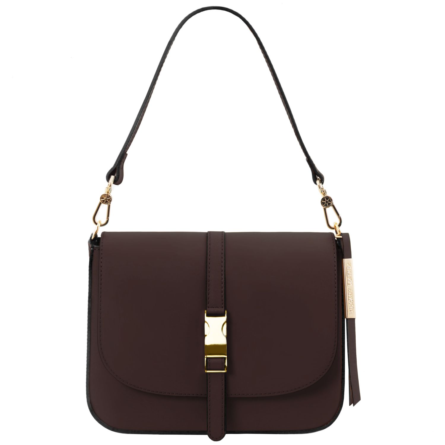 Tuscany Leather Nausica Shoulder Bag Coffee TL141598