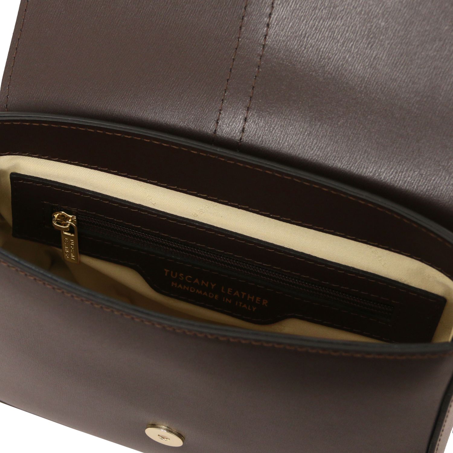 Tuscany Leather Nausica Shoulder Bag Coffee TL141598