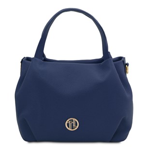 Tuscany Leather Nora Hand Bag Dark Blue TL142372