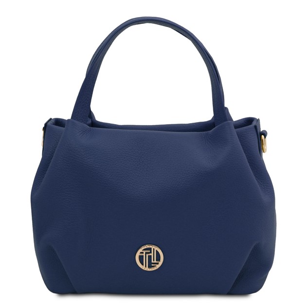 Tuscany Leather Nora Hand Bag Dark Blue TL142372