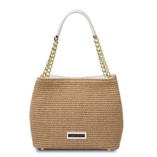 Tuscany Leather TL Straw Effect Bucket Bag TL142208