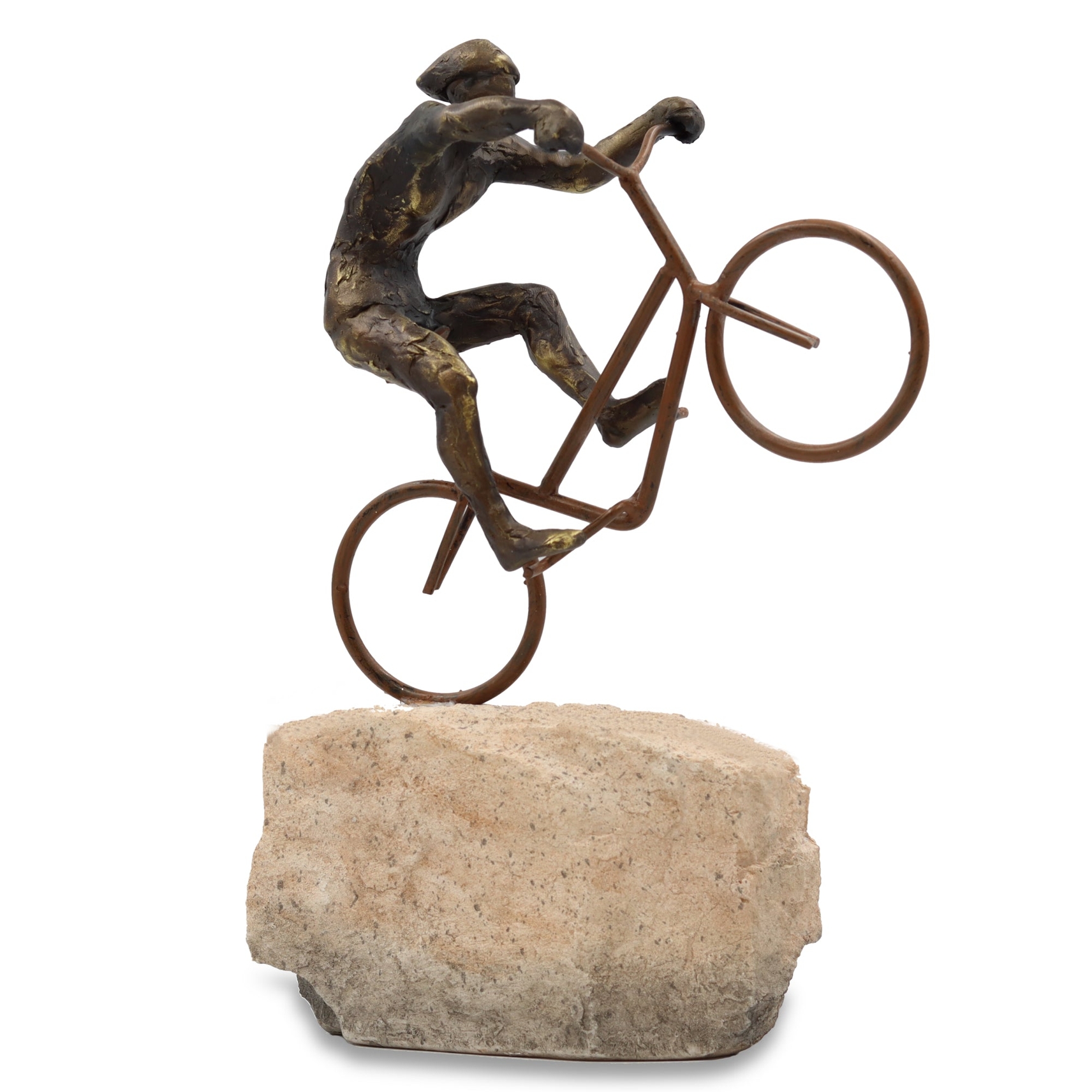 Rock Hopper Cyclist Sculpture BRH729