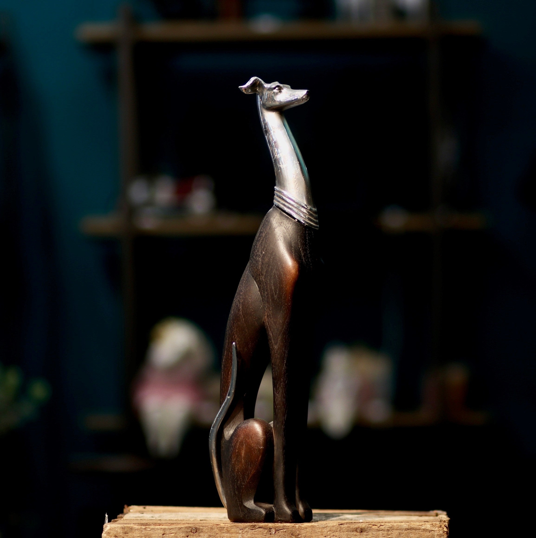 Sitting Dog Medium Sculpture 50cm SDM628