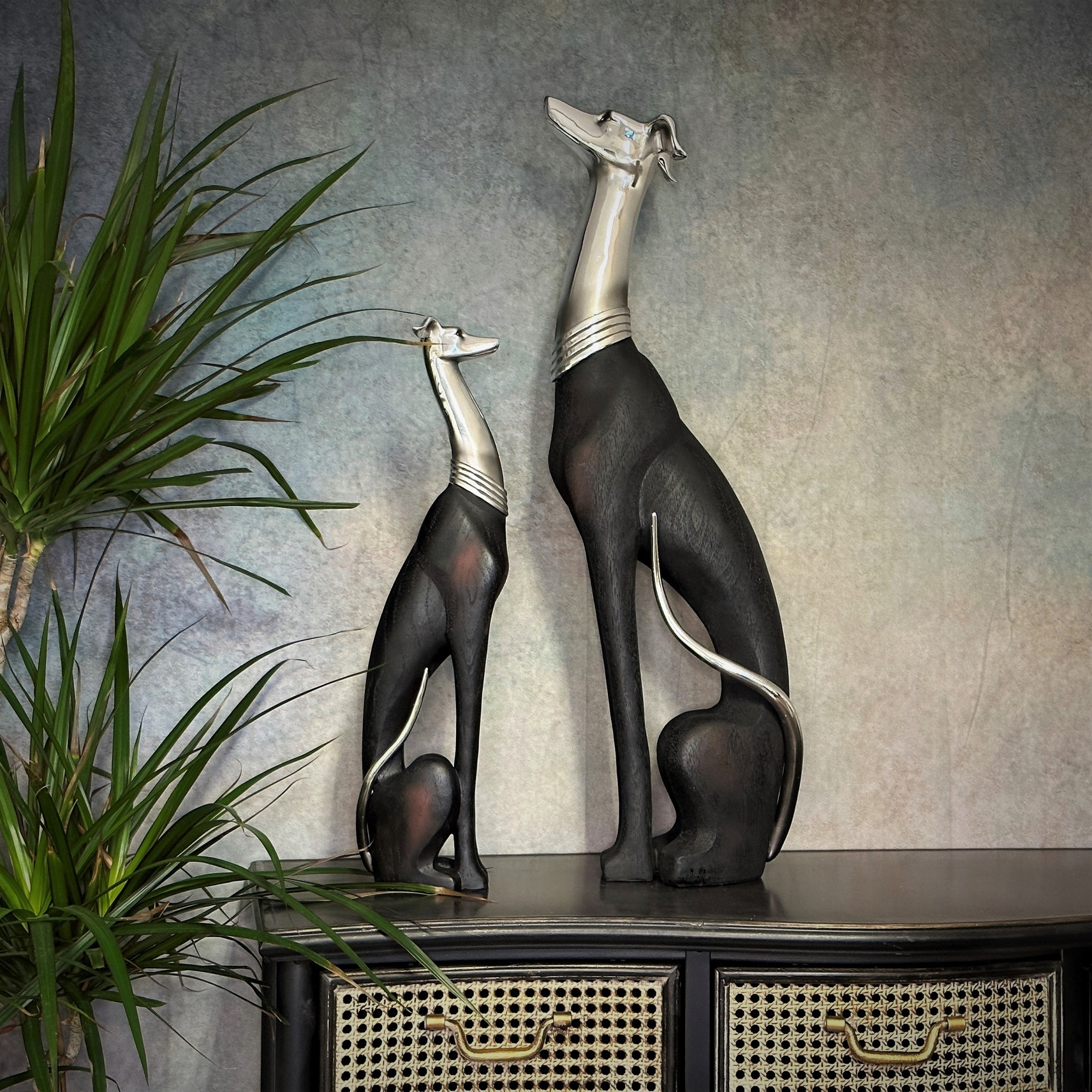 Sitting Dog Medium Sculpture 50cm SDM628