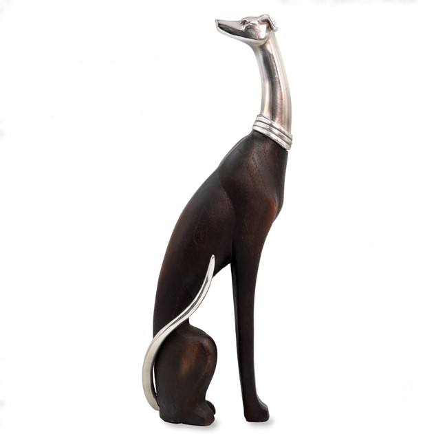 Sitting Dog Small Sculpture 38cm SDS629