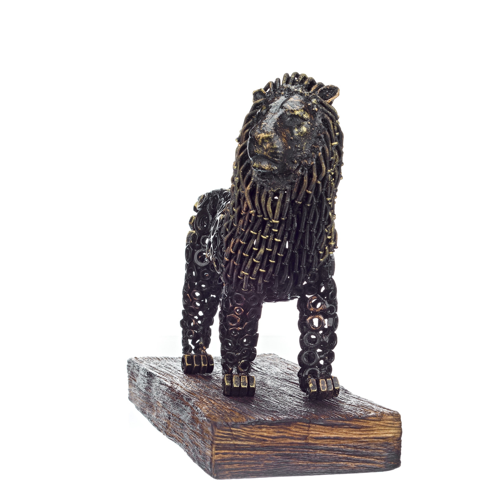 Urban Steel Lion Sculpture 32cm USL727