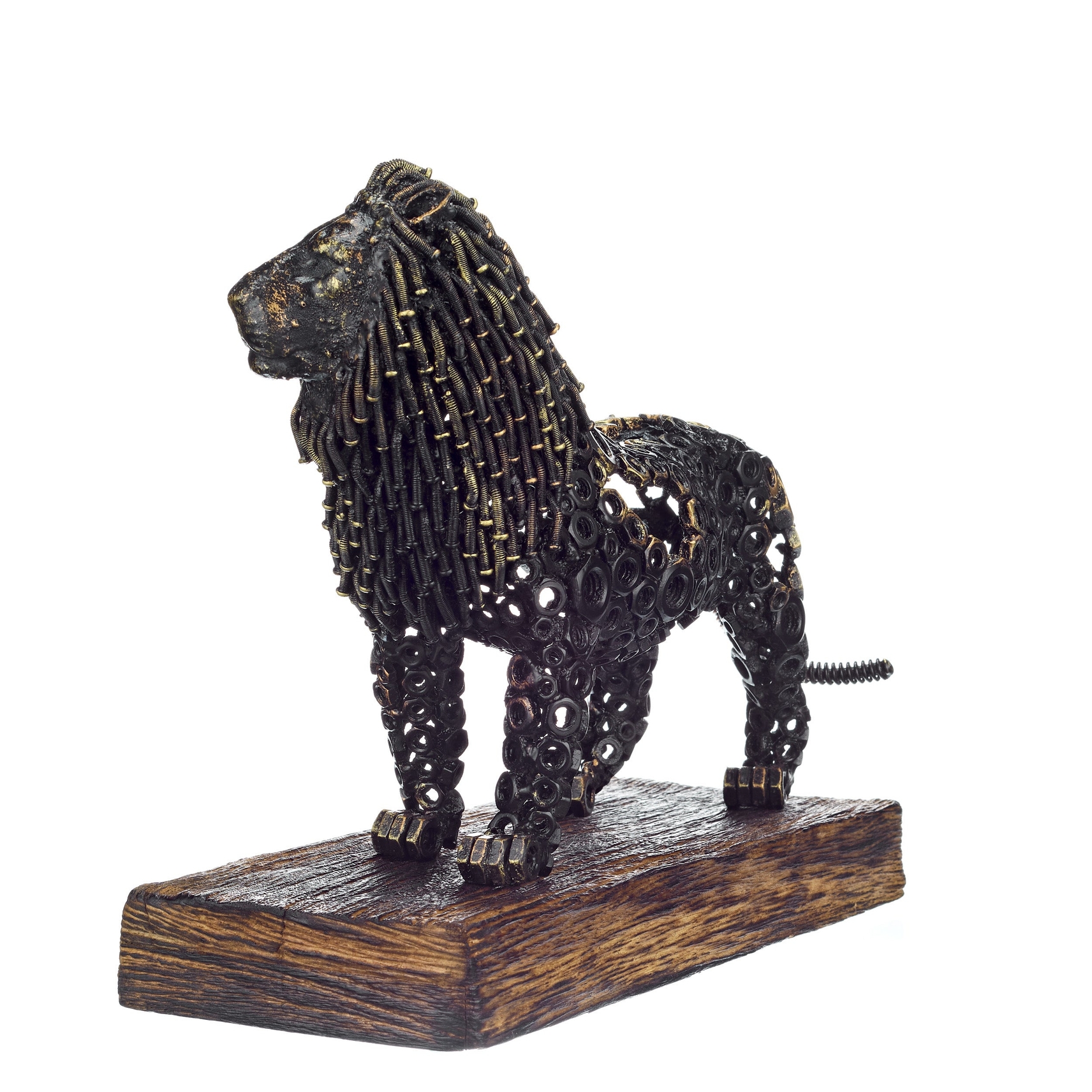 Urban Steel Lion Sculpture 32cm USL727