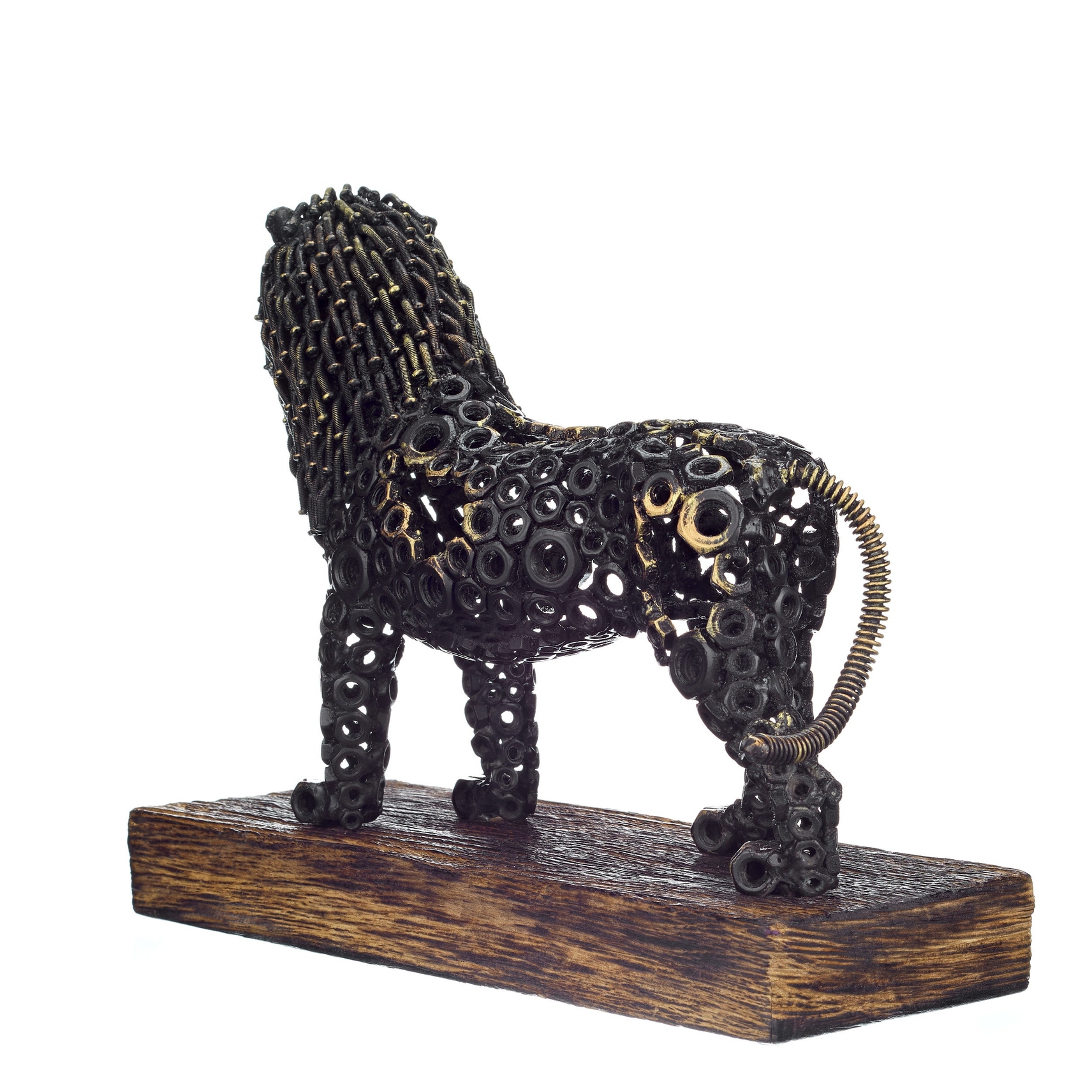 Urban Steel Lion Sculpture 32cm USL727