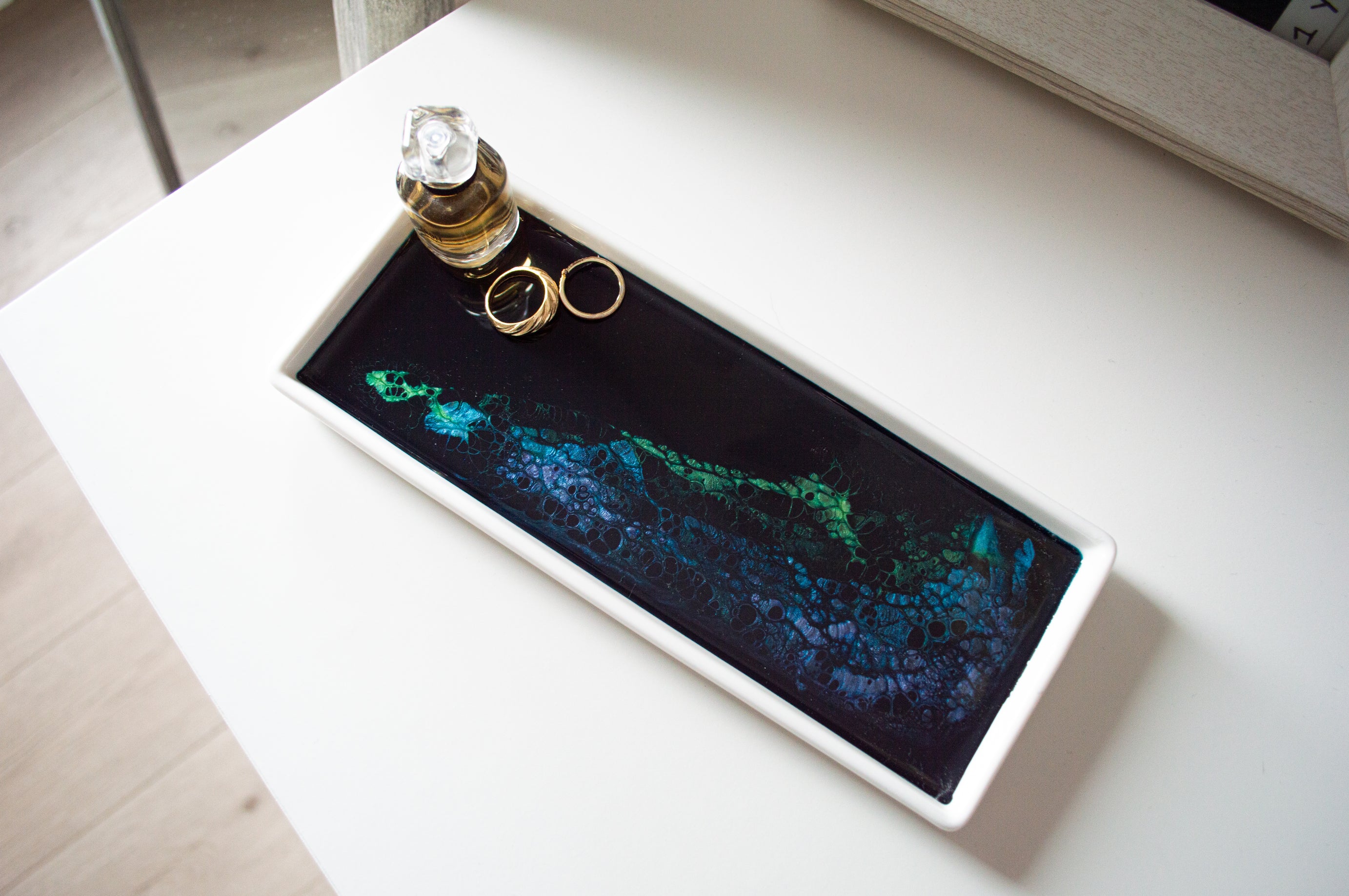 Lynn & Liana Ceramic Tray Small Northern Lights