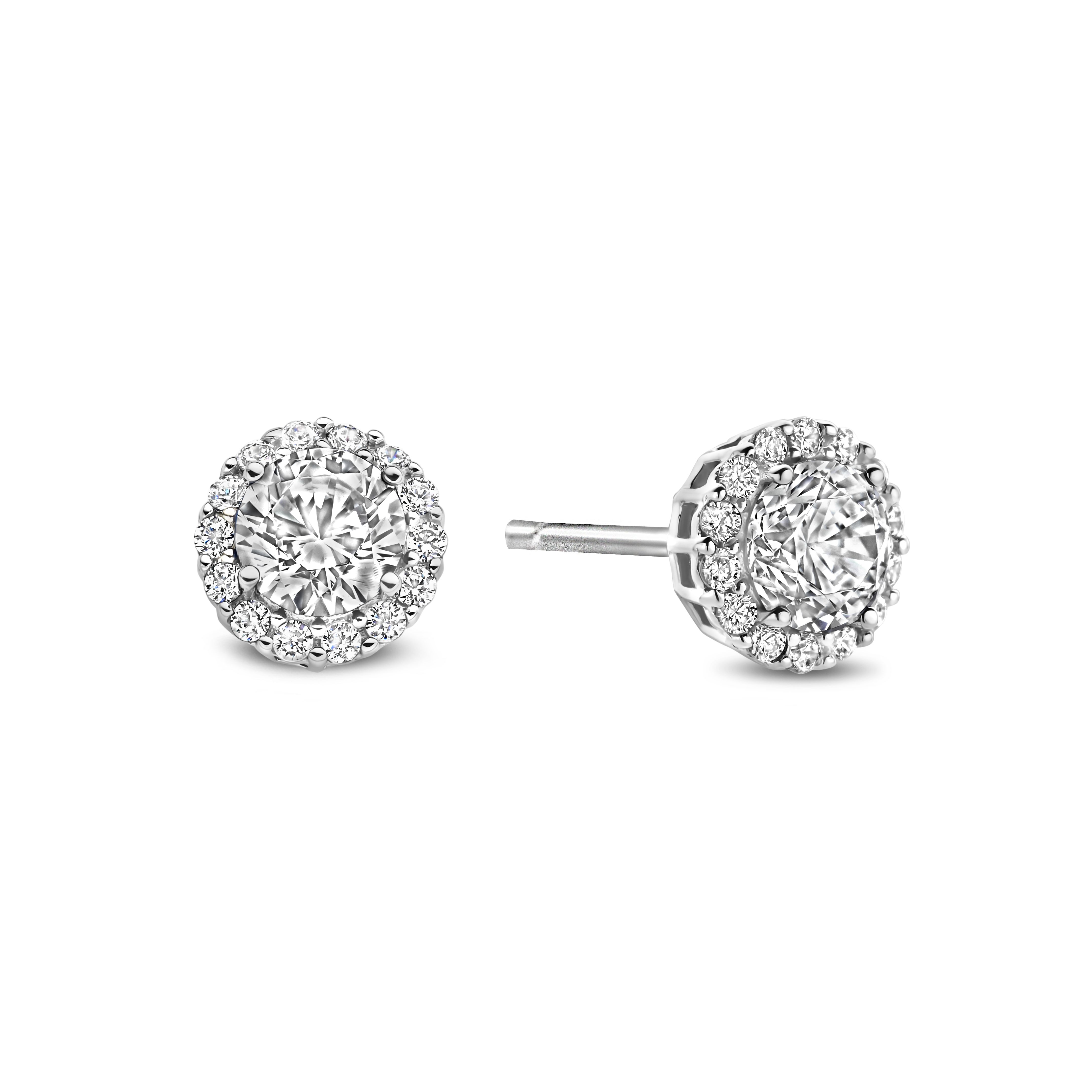 New Bling Sterling Silver Earrings 7mm 9NB-1375