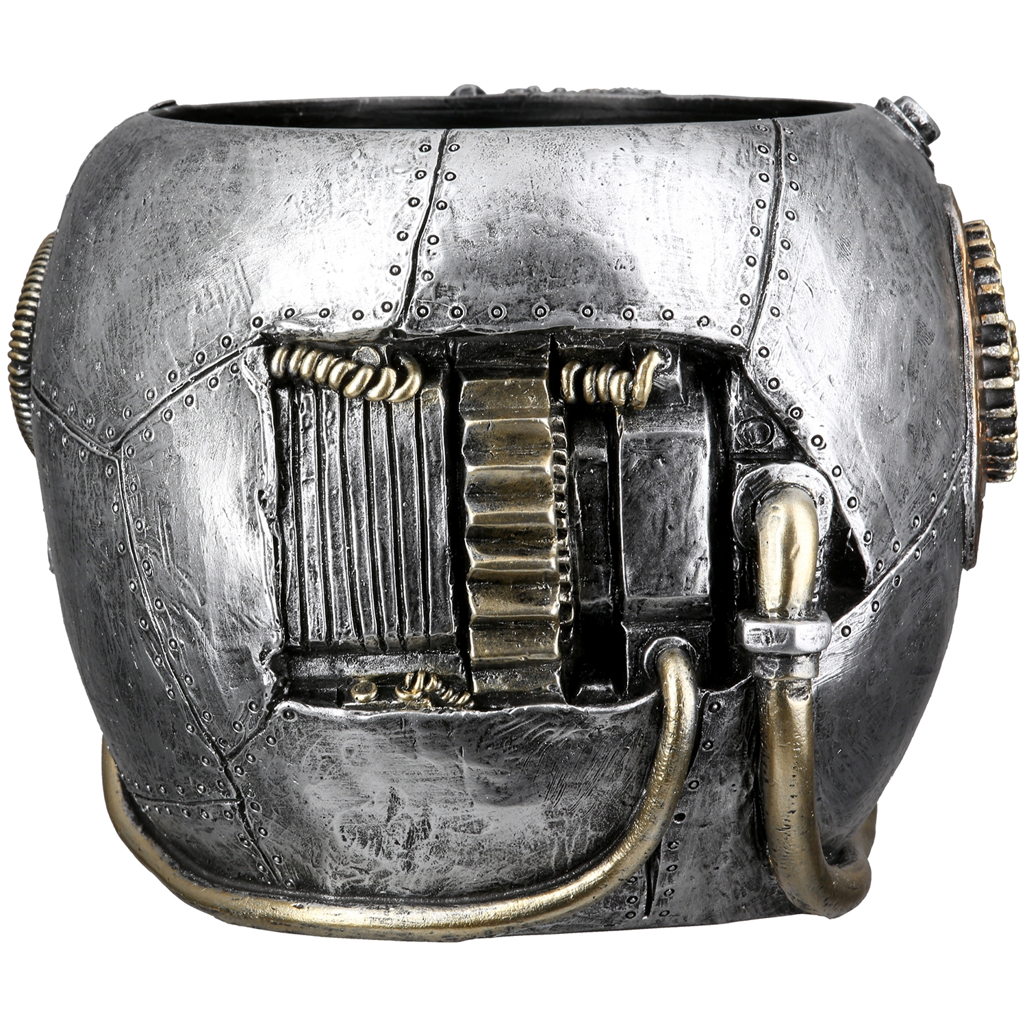 Steampunk Skull Planter Flower Pot 58721