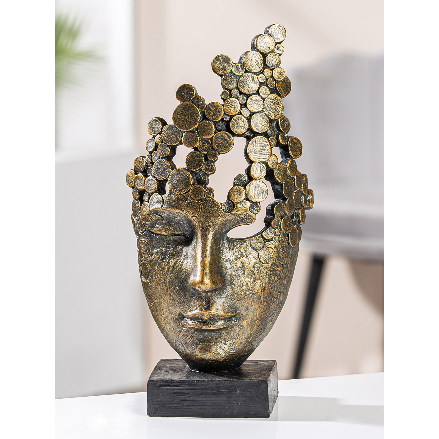 Female Face Mask Sculpture 31,5 cm 37957