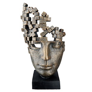 Male Face Mask Sculpture 30 cm 37956