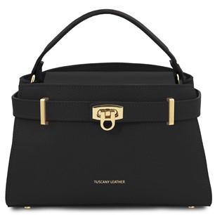 Tuscany Leather Maisy Handbag Large Black TL142455