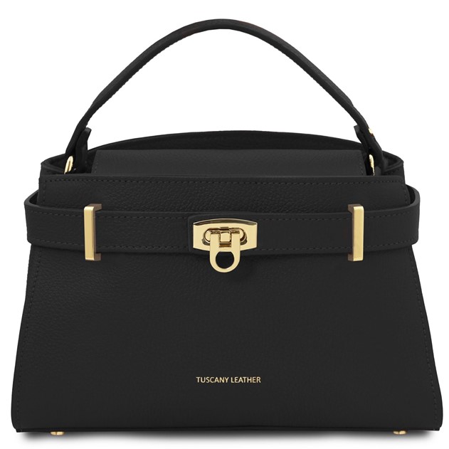 Tuscany Leather Maisy Handbag Large Black TL142455