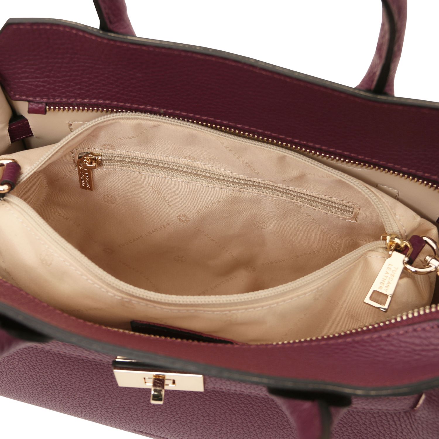 Tuscany Leather Origami Handbag Bordeaux TL142466