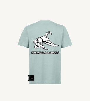 THE SYMBOL The World is Yours Regular Fit T Shirt Cold Blue