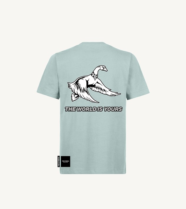 THE SYMBOL The World is Yours Regular Fit T Shirt Cold Blue