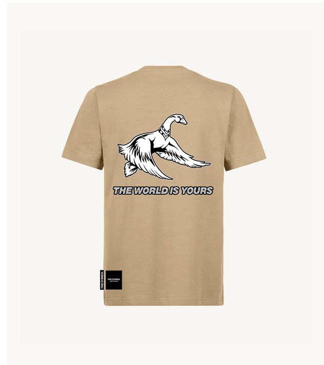THE SYMBOL The World is Yours Regular Fit T Shirt Croissant