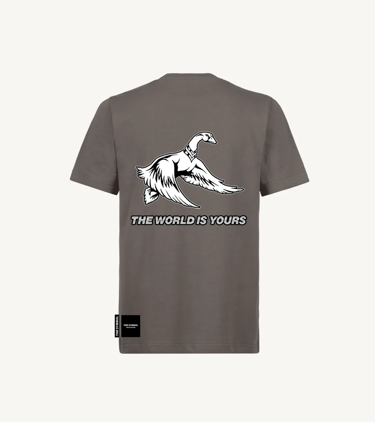 THE SYMBOL The World is Yours Regular Fit T Shirt Pigment Grey