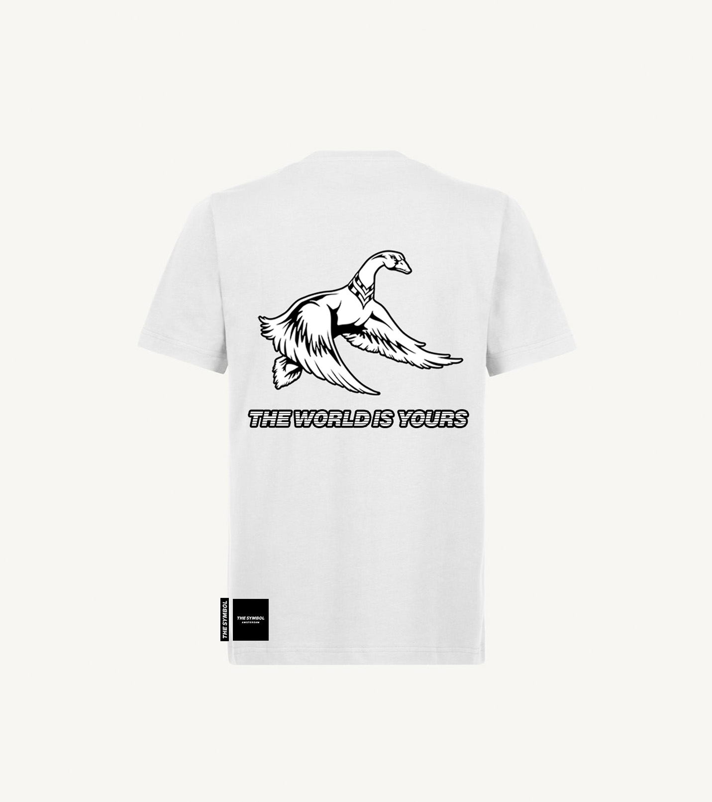 THE SYMBOL The World is Yours Regular Fit T Shirt White