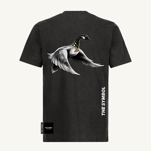 THE SYMBOL Flagship Vintage Regular Fit T Shirt Vintage Black