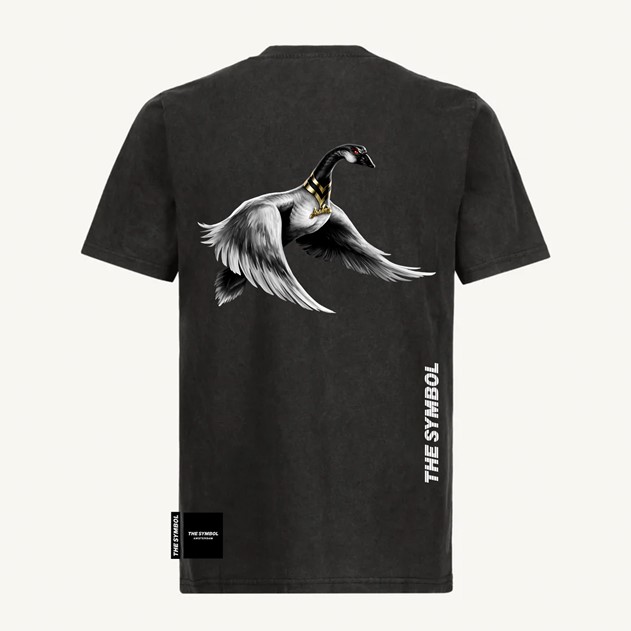 THE SYMBOL Flagship Vintage Regular Fit T Shirt Vintage Black