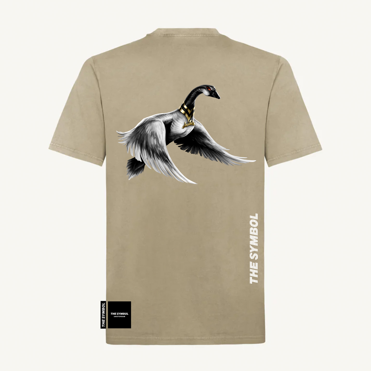 THE SYMBOL Flagship Vintage Regular Fit T Shirt Vintage Dune