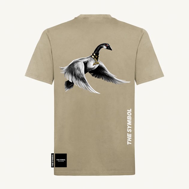 THE SYMBOL Flagship Vintage Regular Fit T Shirt Vintage Dune