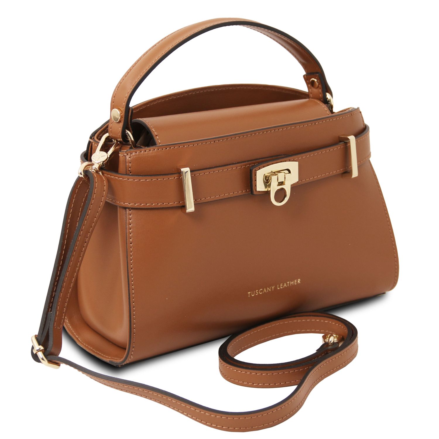 Tuscany Leather Maisy Handbag Small Cognac TL142459