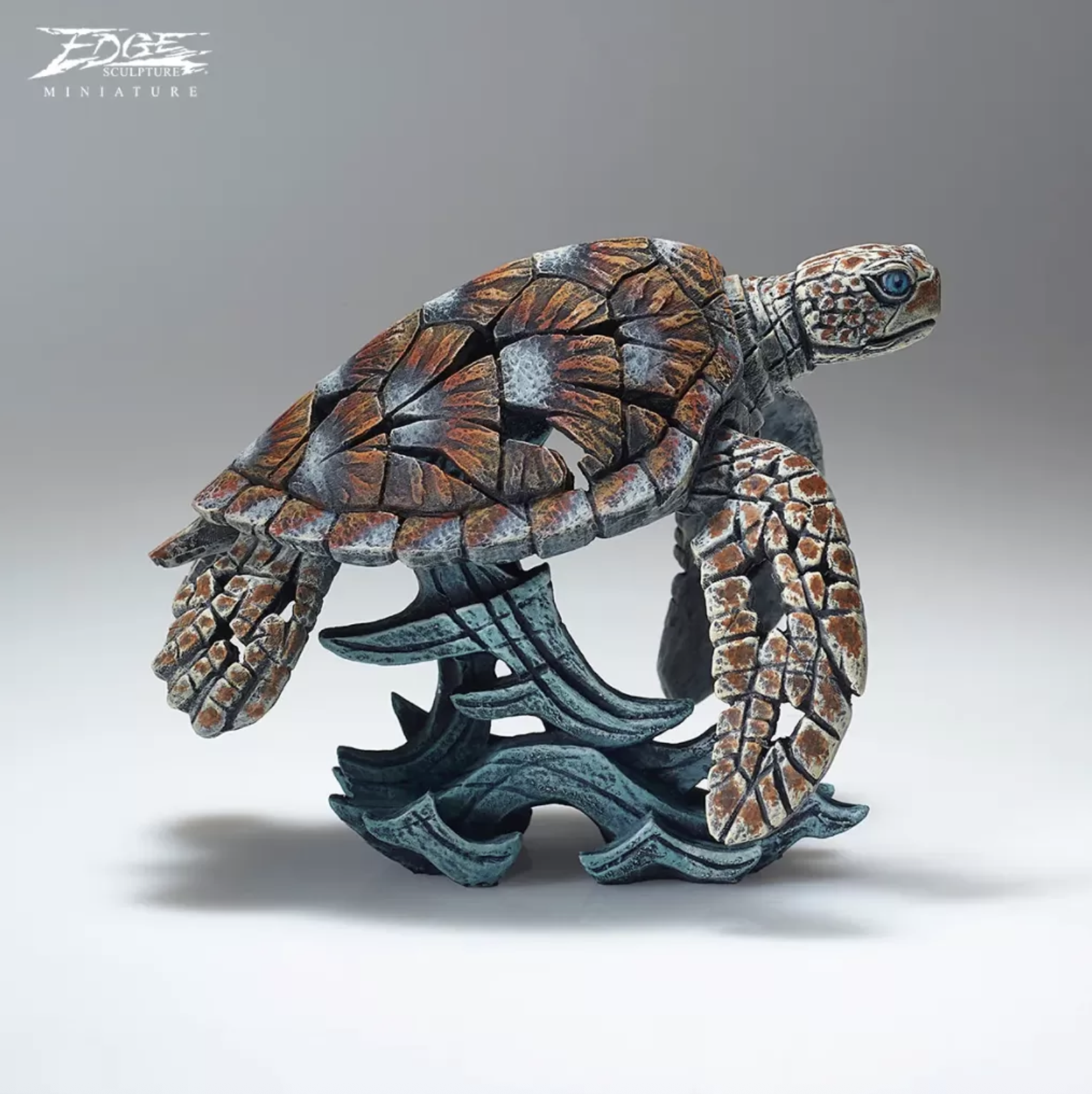 Edge Sculpture Sea Turtle Miniature Bust