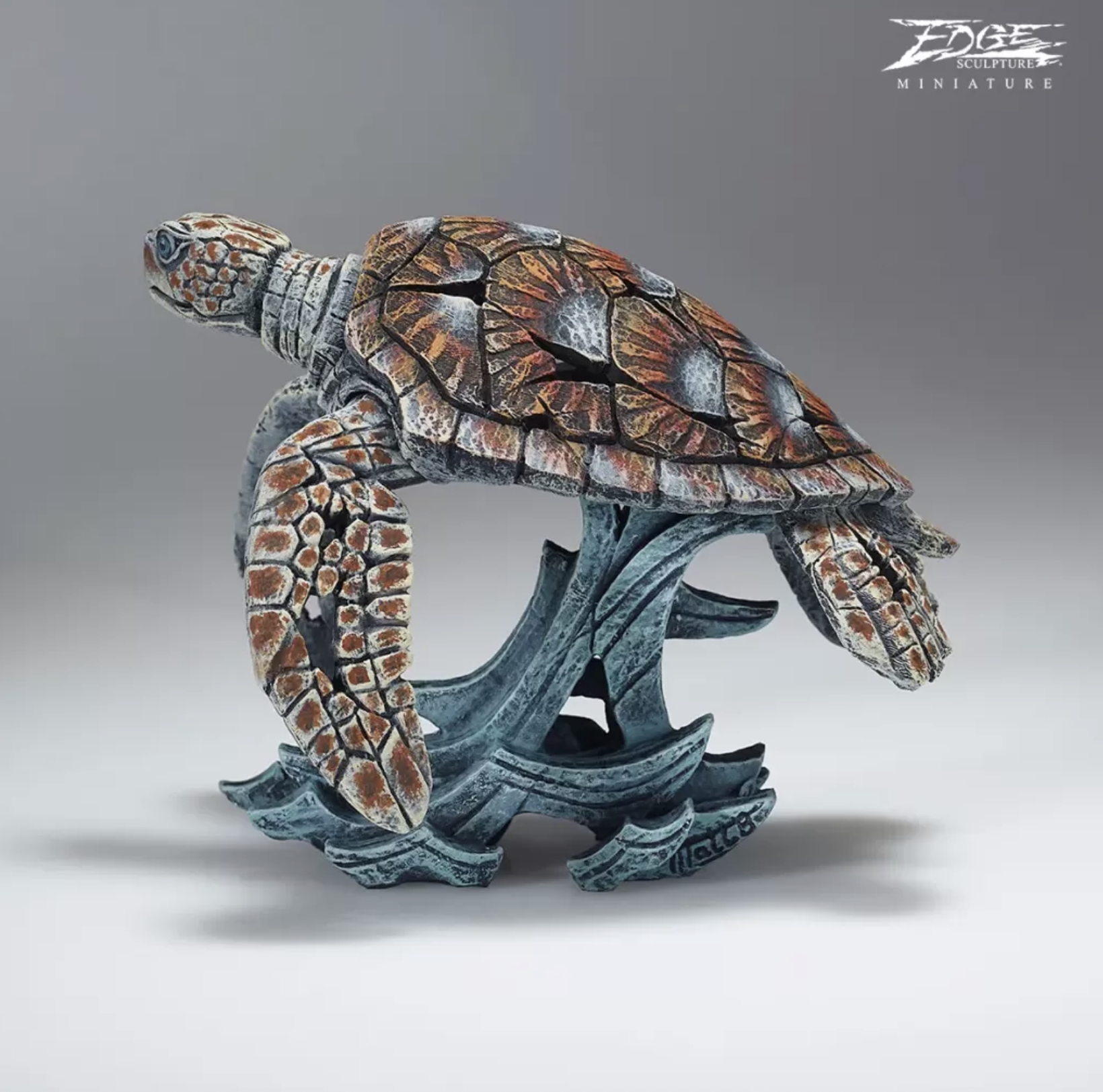 Edge Sculpture Sea Turtle Miniature Bust