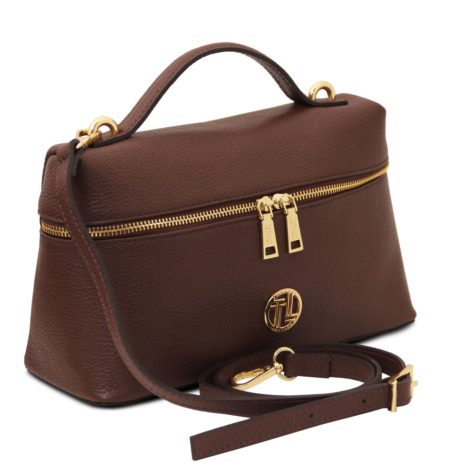Tuscany Leather Scrigno Shoulderbag Coffee TL142484